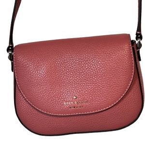 Kate Spade Leila mini flap pebbled leather crossbody